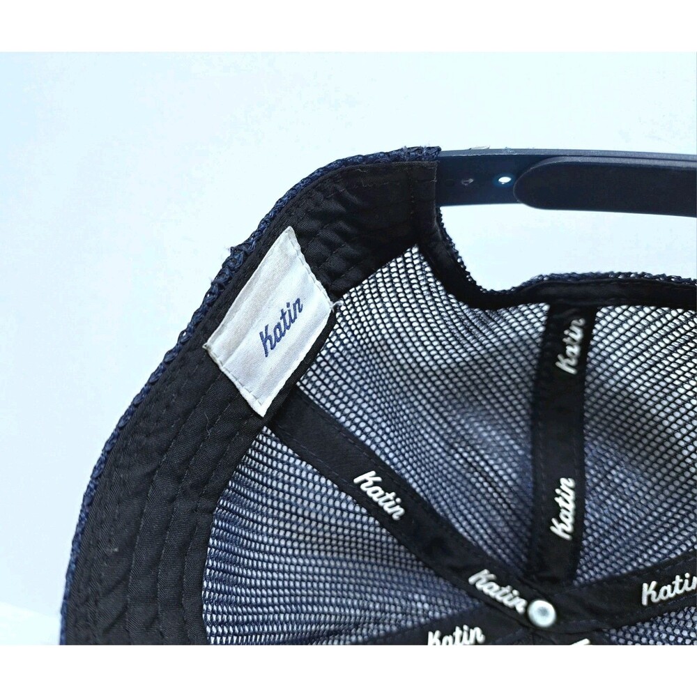 Katin Trucker Hat Cap Blue Snapback Mesh Since 1954 Quality Trunks Vintage Retro - Picture 6 of 6